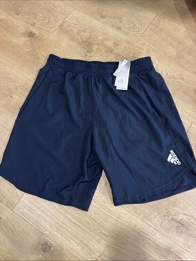 adidas Men's Navy Blue Athletic Training Shorts